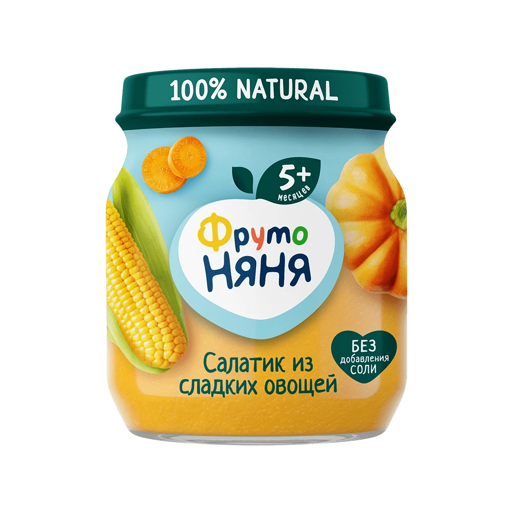 Пюре «Салатик из сладких овощей»