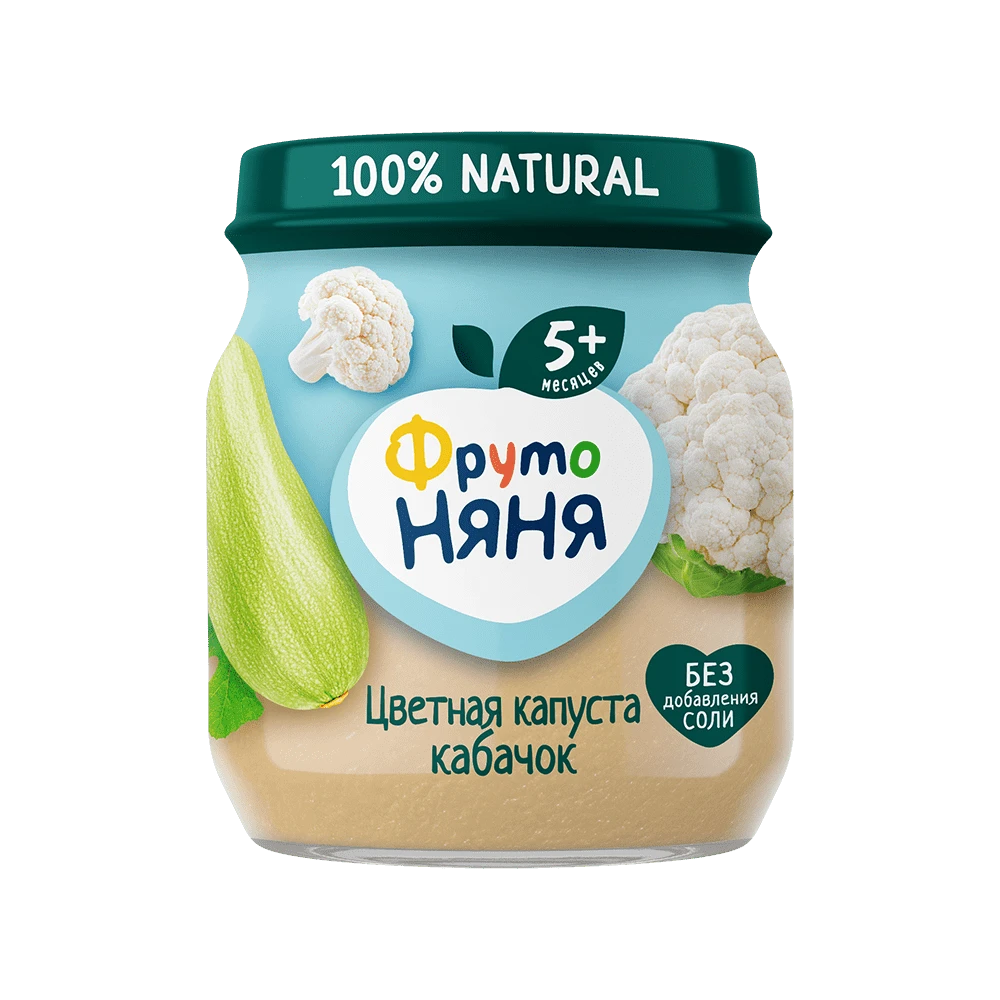 Пюре из цветной капусты и кабачков